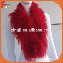 Curly Long Hair Mongolian Lamb Fur Collar